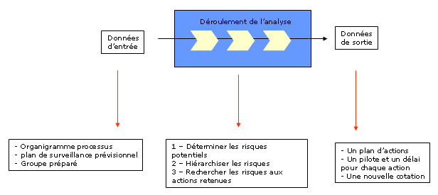 Résumé schématique de l'AMDEC Processus 